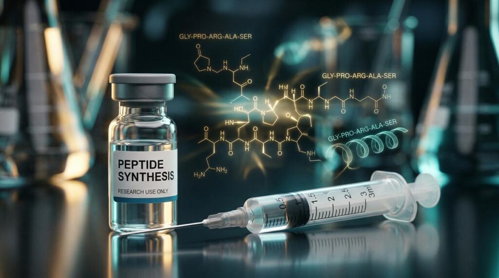 Future peptide research powered by biotechnology and artificial intelligence.